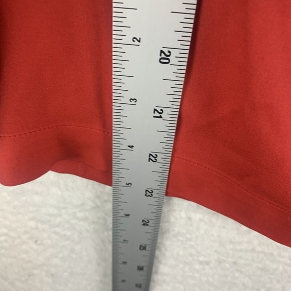 Diane von Furstenberg Silk Blouse‎ Womens 2 Red Tie Neck Long Sleeve 7647 - Picture 7 of 10